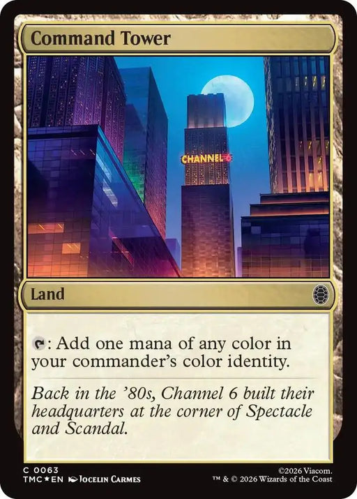 Command Tower (Surge Foil) (63) [Teenage Mutant Ninja Turtles Commander]