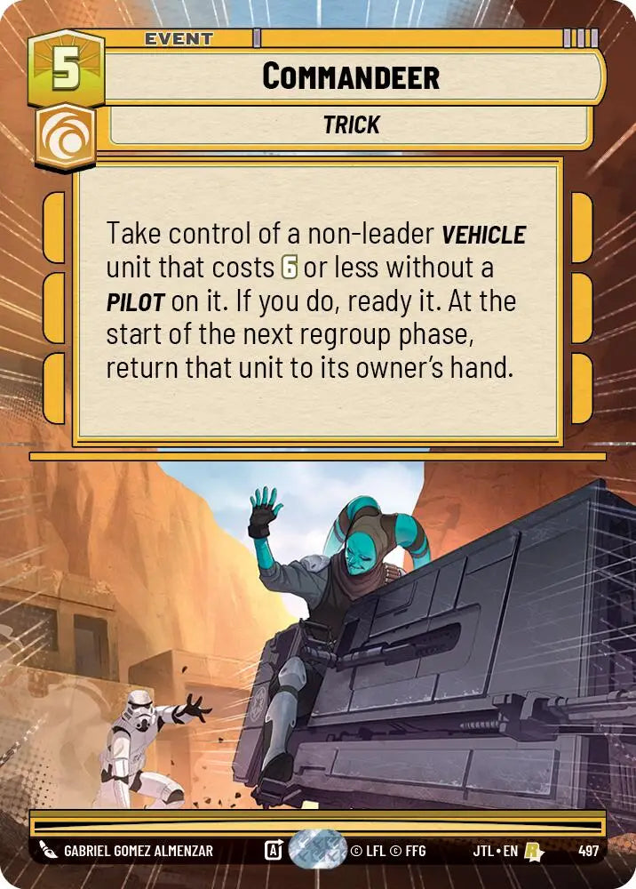 Commandeer (Hyperspace) (497) [Jump to Lightspeed] - Star Wars: Unlimited Single