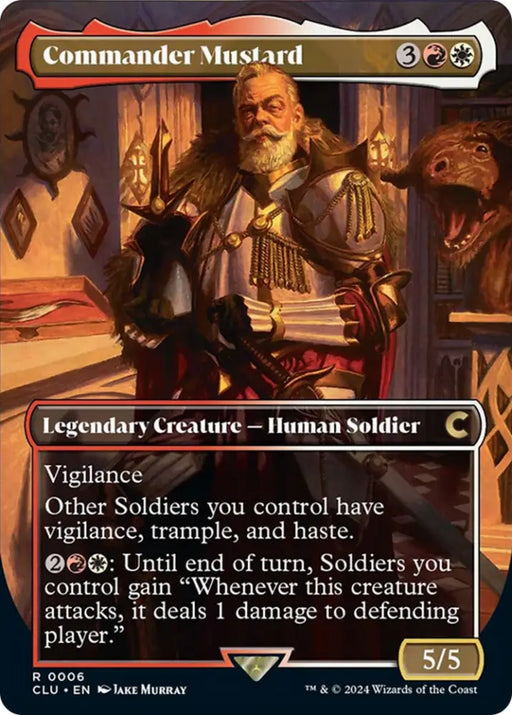 Commander Mustard (Borderless) [Ravnica: Clue Edition] - MTG Single