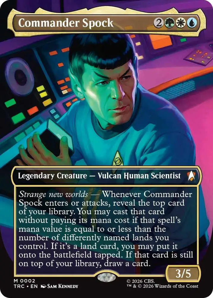 Commander Spock (Borderless) (2) [Star Trek Commander]