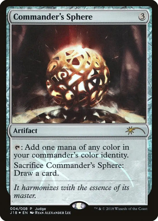 Commander’s Sphere [Judge Gift Cards 2018] - MTG Single