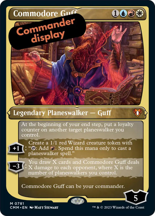 Commodore Guff (Display Commander) (Foil Etched) [Commander Masters] - MTG Single