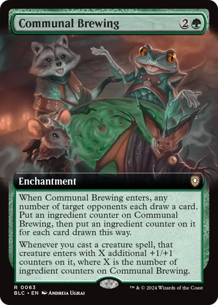 Communal Brewing (Extended Art) [Bloomburrow Commander] - MTG Single