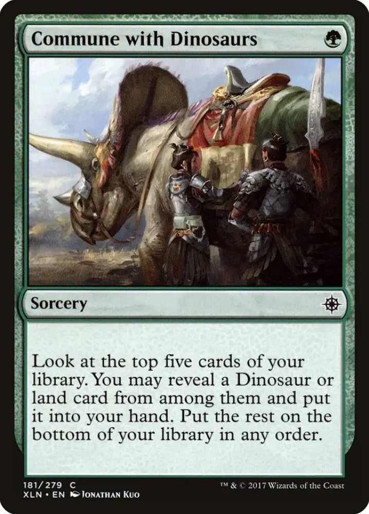 Commune with Dinosaurs [Ixalan] - MTG Single