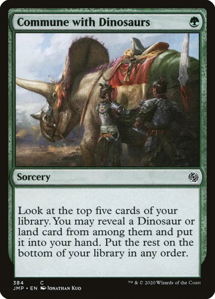 Commune with Dinosaurs [Jumpstart] - MTG Single