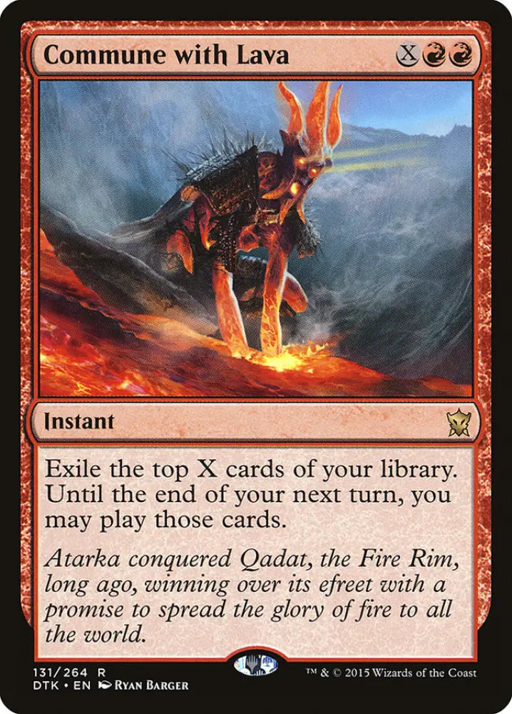 Commune with Lava [Dragons of Tarkir] - MTG Single