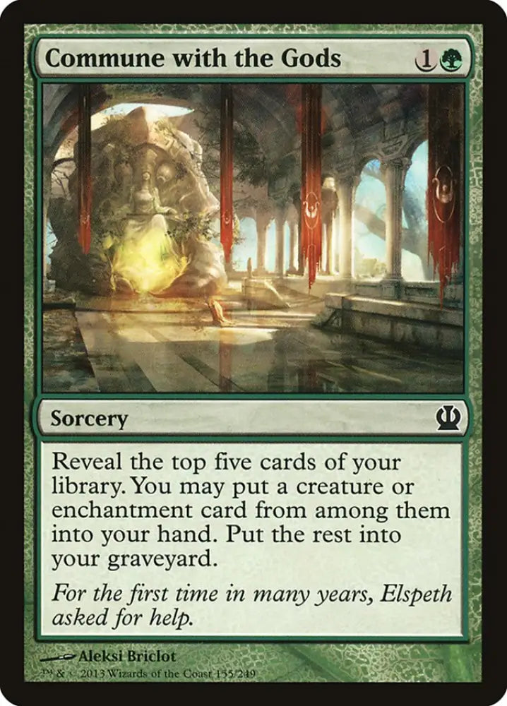 Commune with the Gods [Theros] - MTG Single