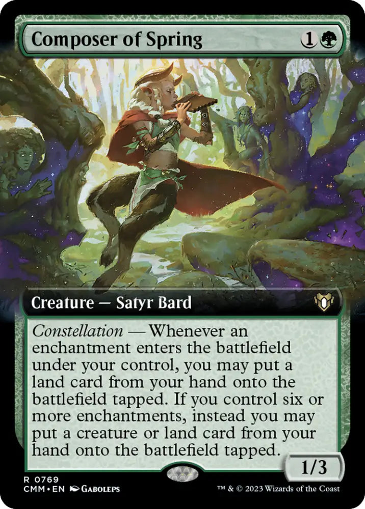 Composer of Spring (Extended Art) [Commander Masters] - MTG Single