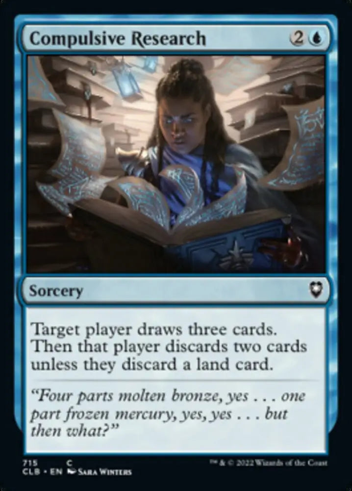 Compulsive Research [Commander Legends: Battle for Baldur’s Gate] - MTG Single