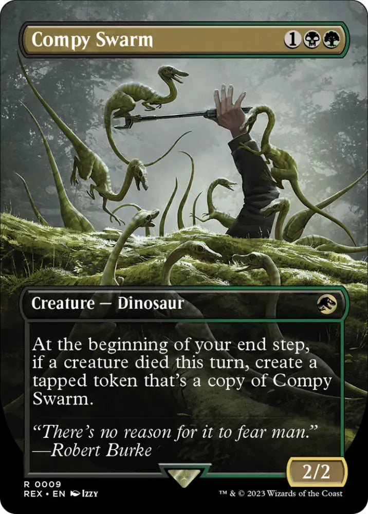 Compy Swarm (Borderless) [Jurassic World Collection] - MTG Single