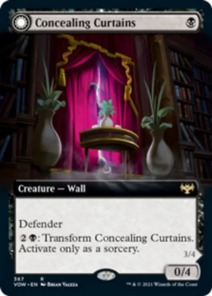 Concealing Curtains // Revealing Eye (Extended Art) [Innistrad: Crimson Vow] - MTG Single