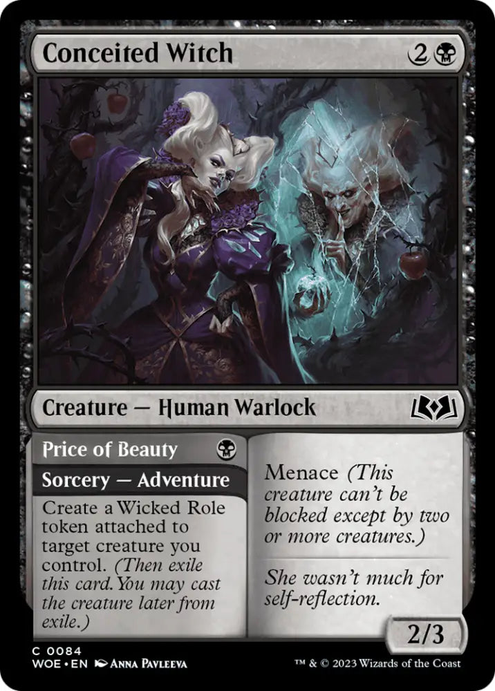Conceited Witch // Price of Beauty [Wilds of Eldraine] - MTG Single