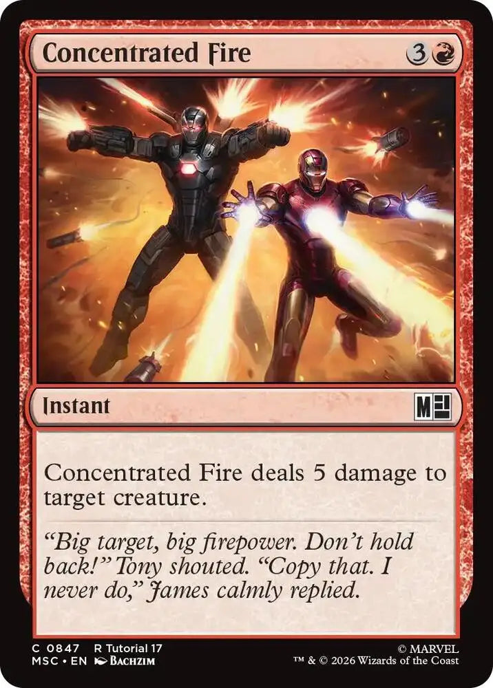 Concentrated Fire (0847) [Marvel Super Heroes Commander]