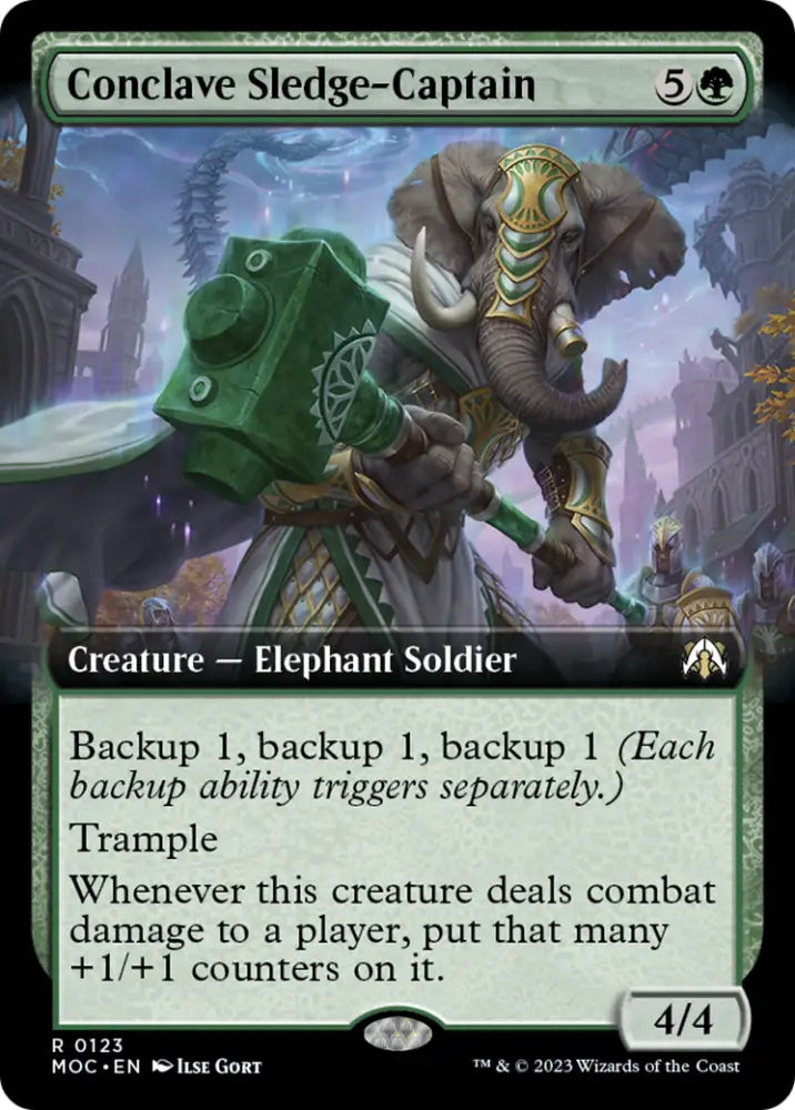 Conclave Sledge-Captain (Extended Art) [March of the Machine Commander] - MTG Single