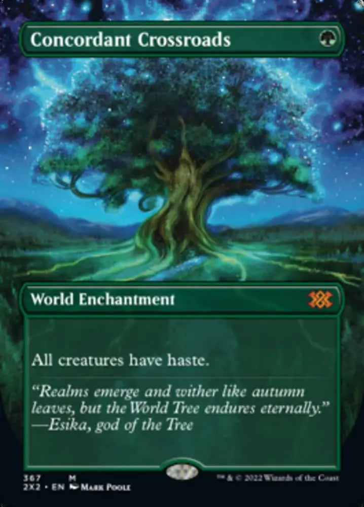 Concordant Crossroads (Borderless Alternate Art) [Double Masters 2022] - MTG Single