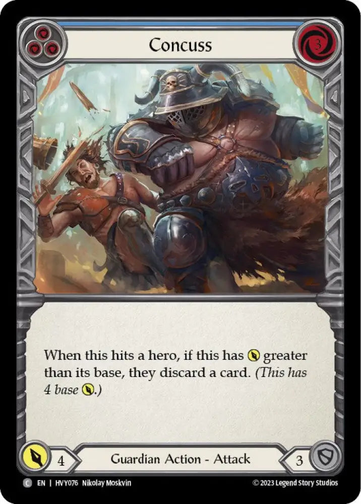 Concuss (Blue) [Heavy Hitters] - Flesh And Blood Single