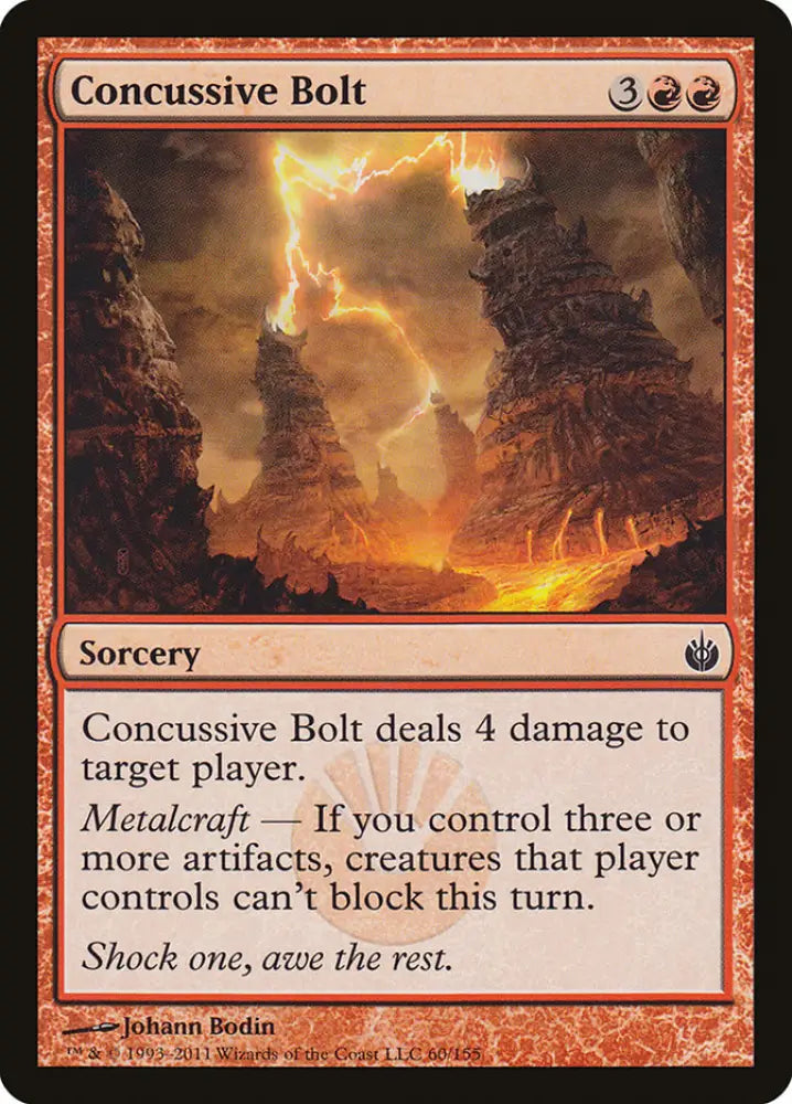 Concussive Bolt [Mirrodin Besieged] - MTG Single