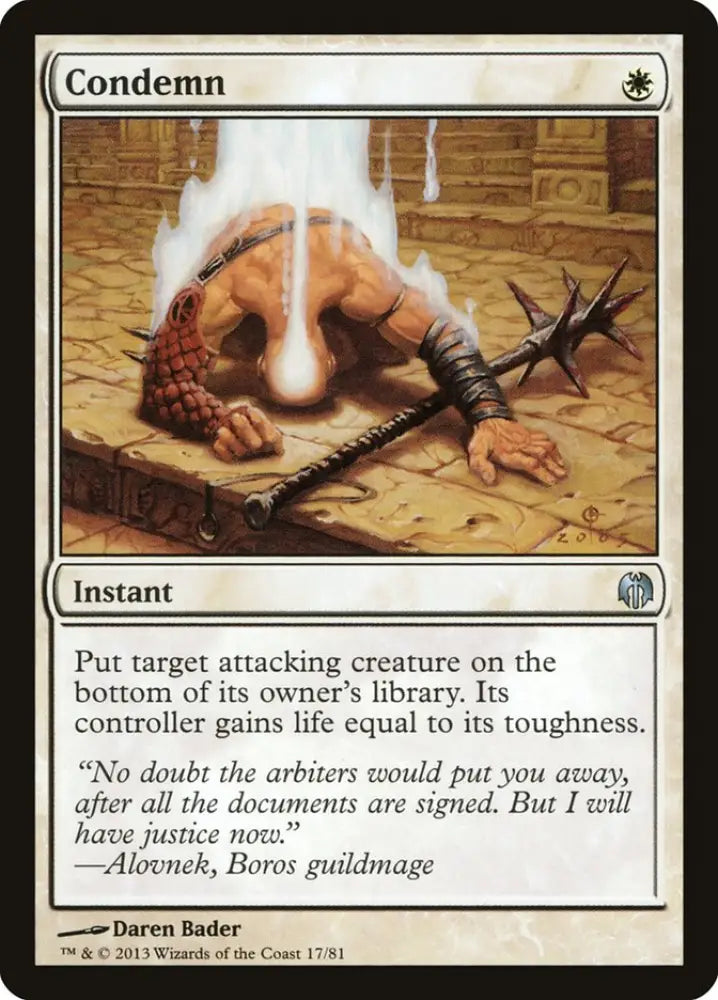 Condemn [Duel Decks: Heroes vs. Monsters] - MTG Single