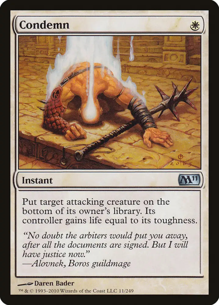 Condemn [Magic 2011] - MTG Single