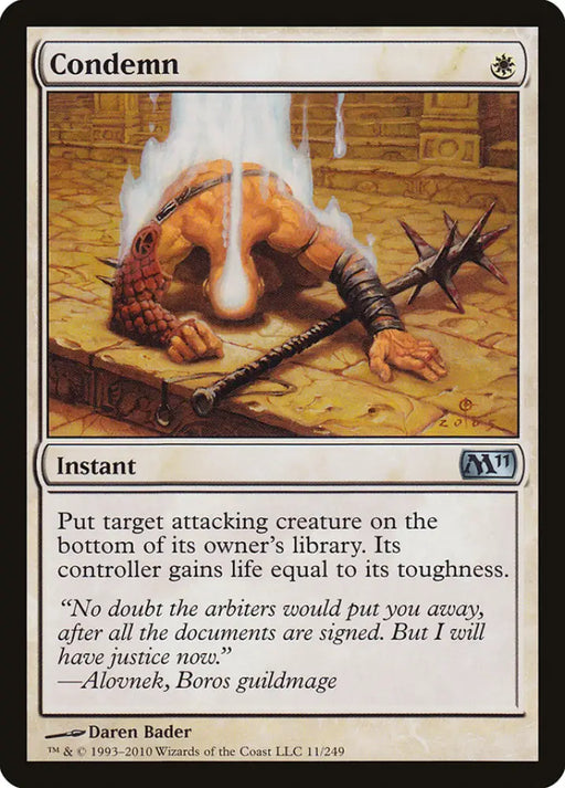 Condemn [Magic 2011] - MTG Single