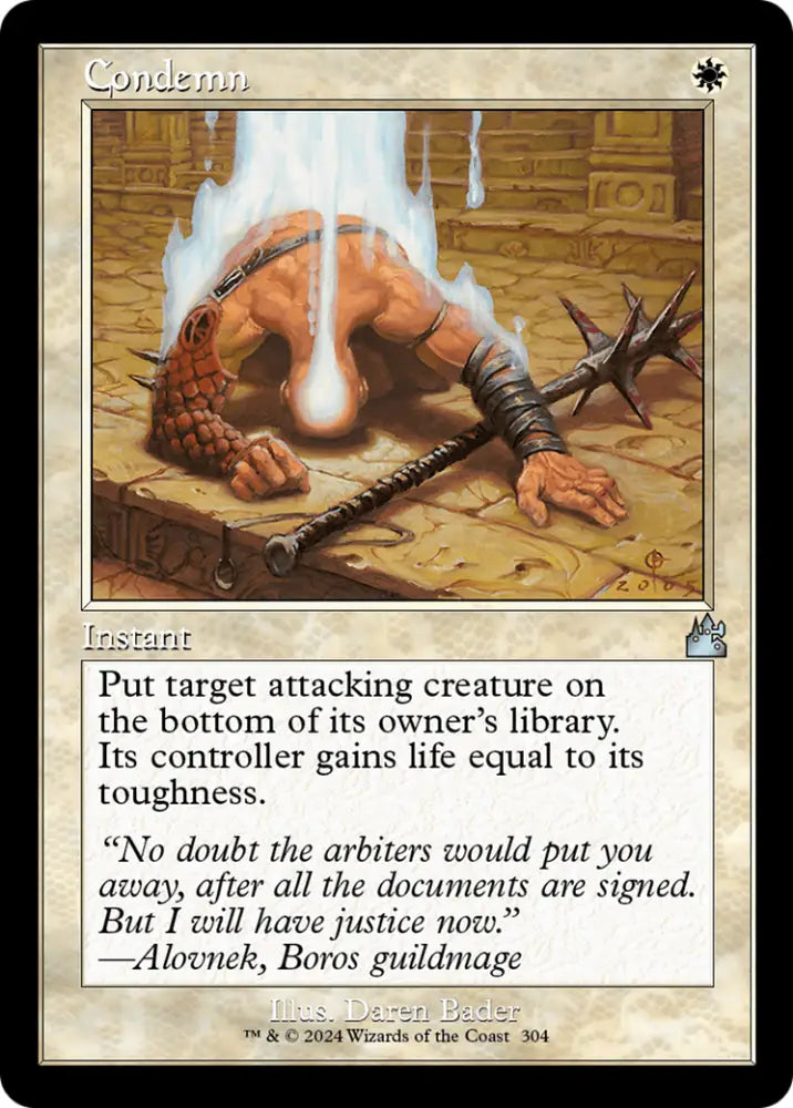 Condemn (Retro Frame) [Ravnica Remastered] - MTG Single