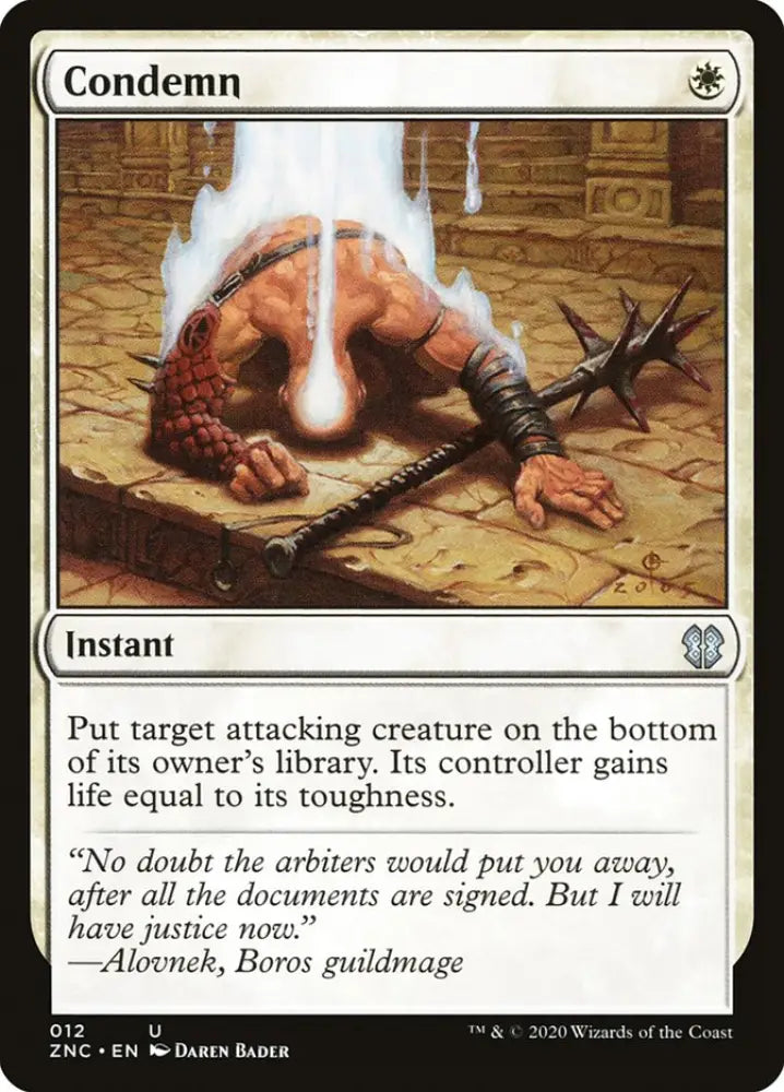 Condemn [Zendikar Rising Commander] - MTG Single