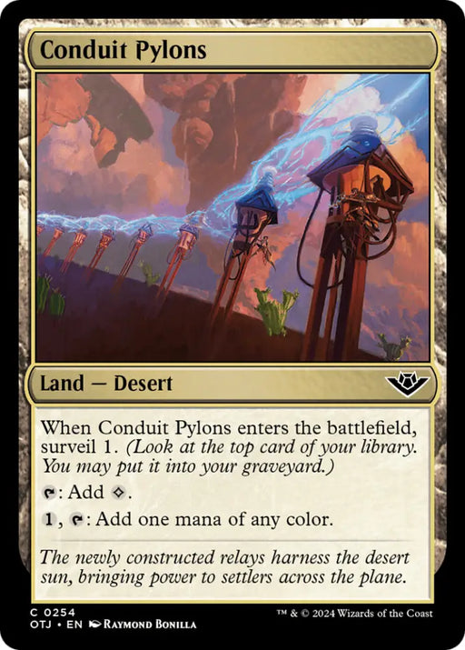 Conduit Pylons [Outlaws of Thunder Junction] - MTG Single
