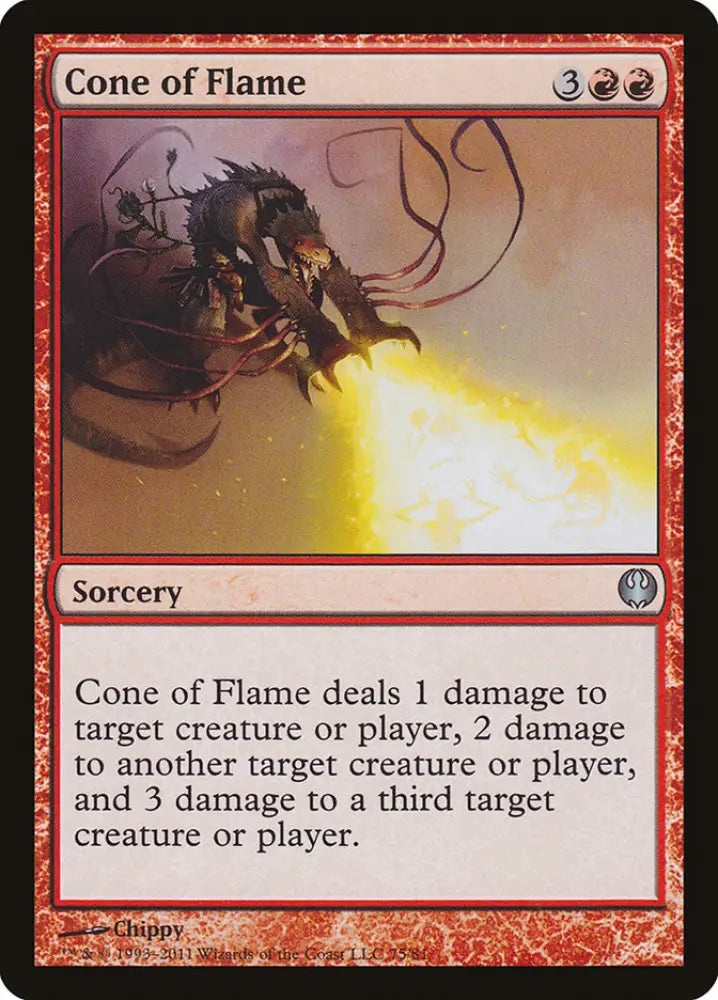 Cone of Flame [Duel Decks: Knights vs. Dragons] - MTG Single