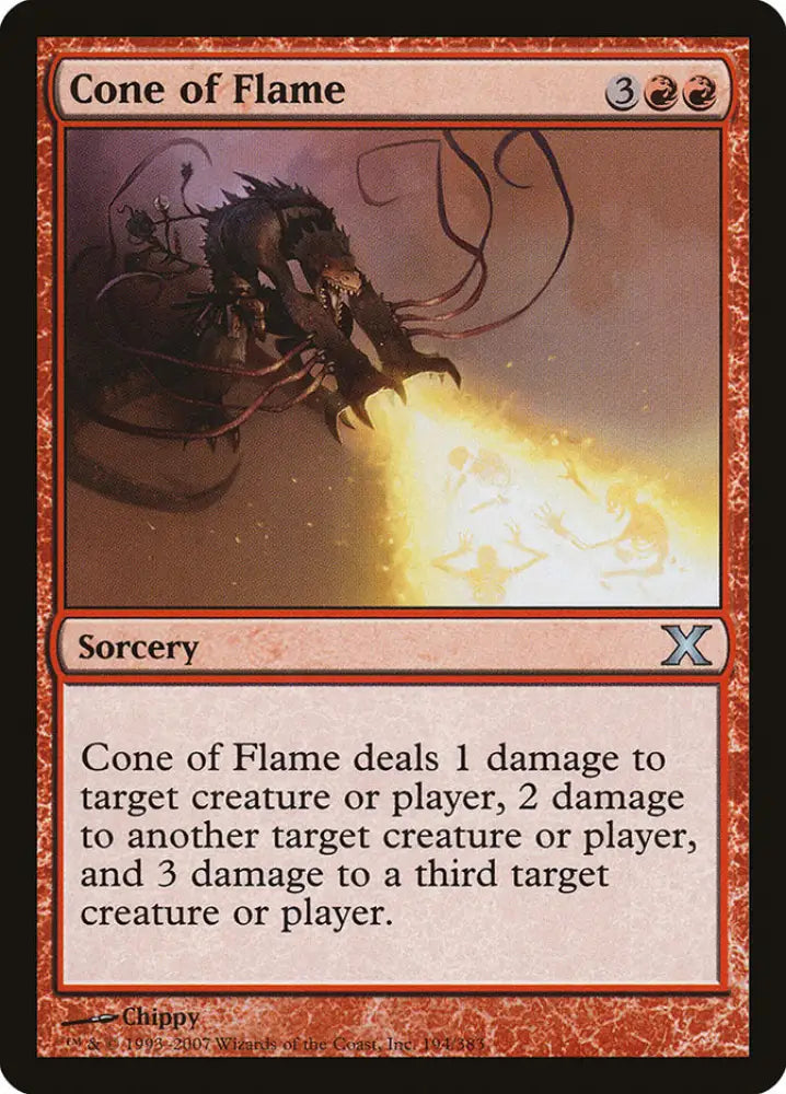 Cone of Flame [Tenth Edition] - MTG Single