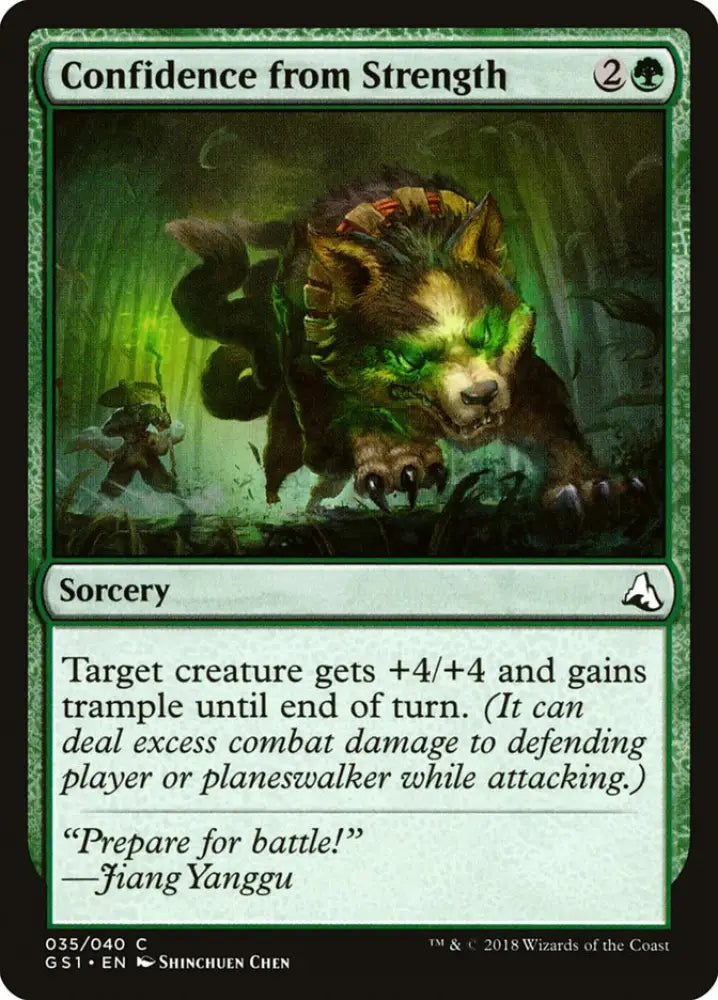 Confidence from Strength [Global Series Jiang Yanggu & Mu Yanling] - MTG Single
