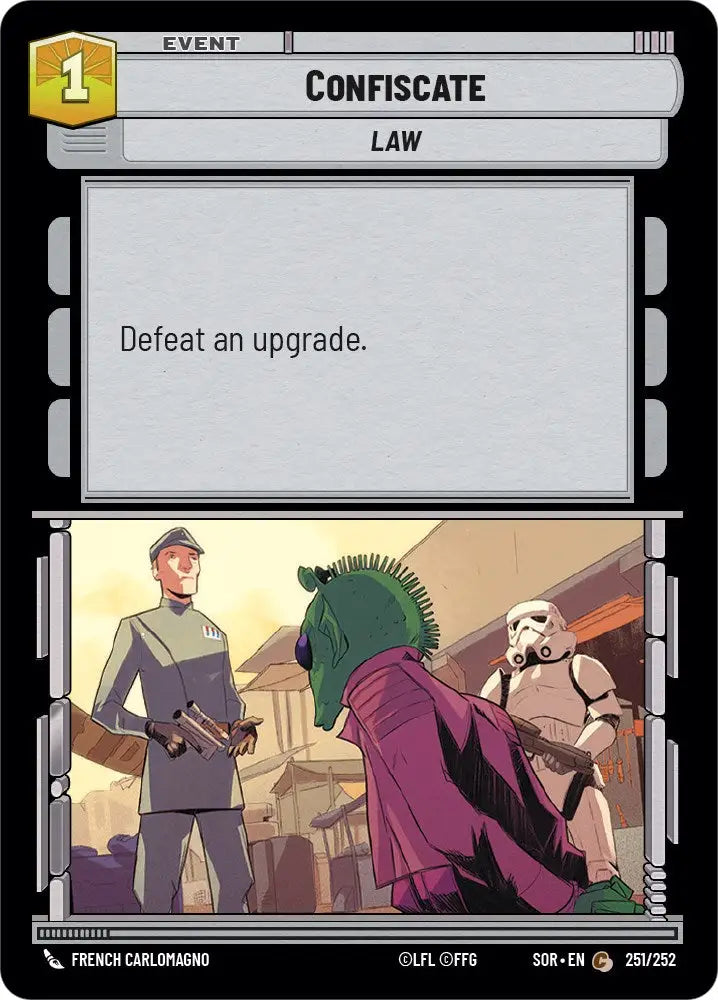Confiscate (251/252) [Spark of Rebellion] - Star Wars: Unlimited Single