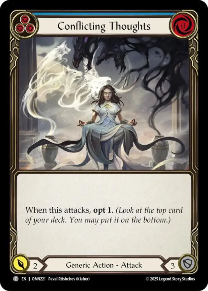 Conflicting Thoughts (Blue) (OMN221) [Omens of the Third Age]