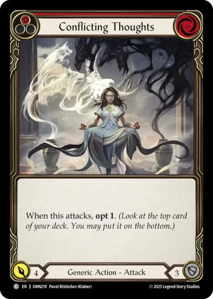 Conflicting Thoughts (Red) (OMN219) [Omens of the Third Age]