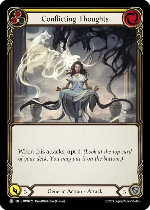 Conflicting Thoughts (Yellow) (OMN220) [Omens of the Third Age]