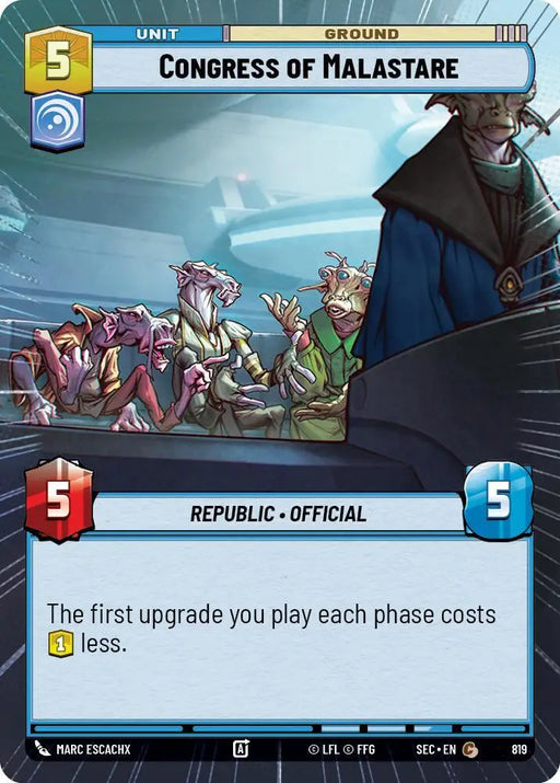 Congress of Malastare (Hyperspace Foil) (820) [Secrets of Power]