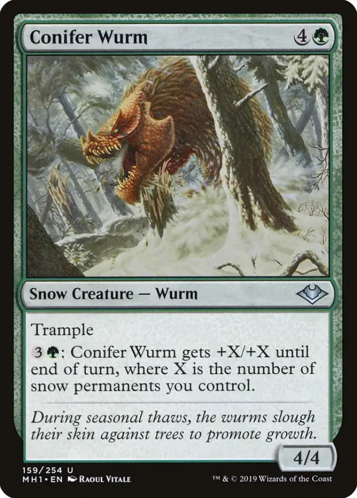 Conifer Wurm [Modern Horizons] - MTG Single