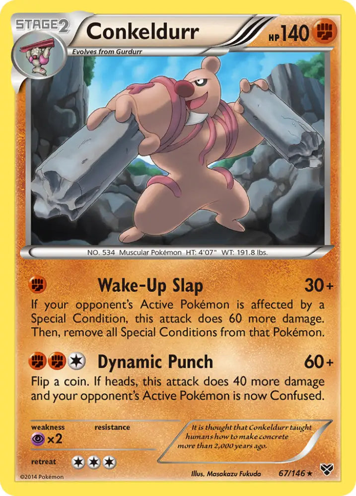 Conkeldurr (67/146) [XY: Base Set] - Pokemon Single