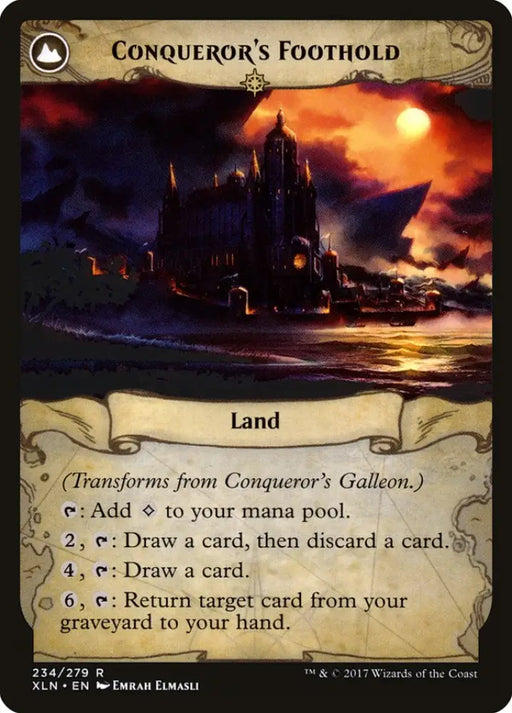 Conqueror’s Galleon // Conqueror’s Foothold [Ixalan] - MTG Single