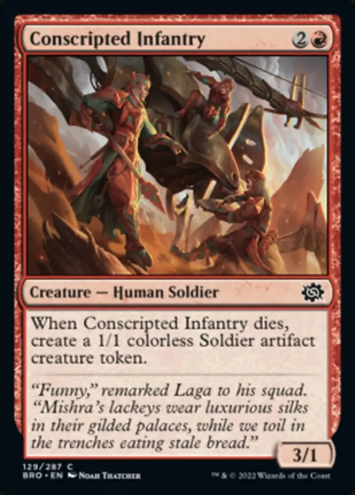 Conscripted Infantry [The Brothers’ War] - MTG Single