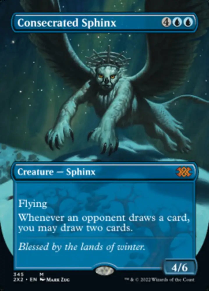 Consecrated Sphinx (Borderless Alternate Art) [Double Masters 2022] - MTG Single