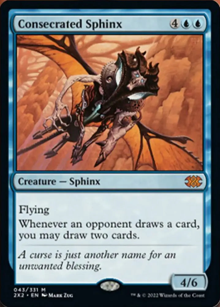 Consecrated Sphinx [Double Masters 2022] - MTG Single
