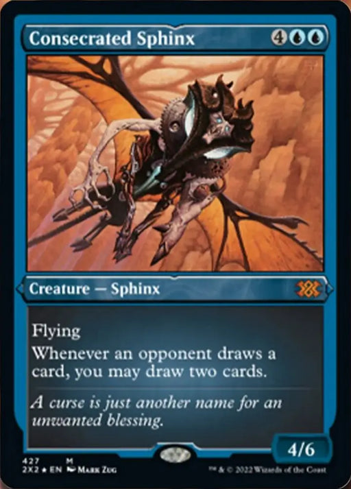Consecrated Sphinx (Foil Etched) [Double Masters 2022] - MTG Single