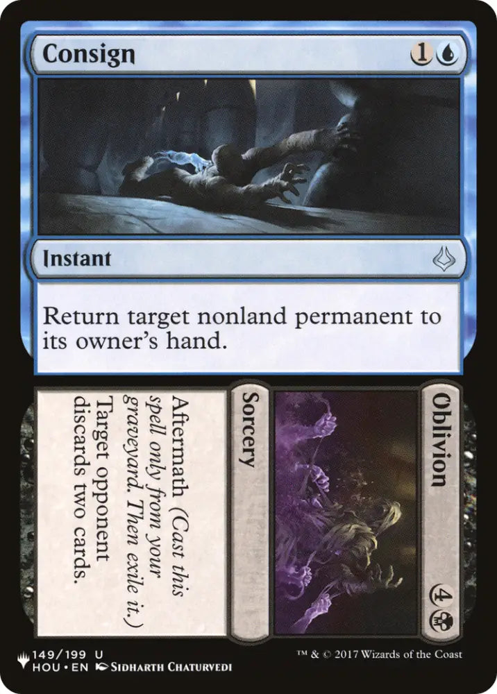 Consign // Oblivion [The List] - MTG Single
