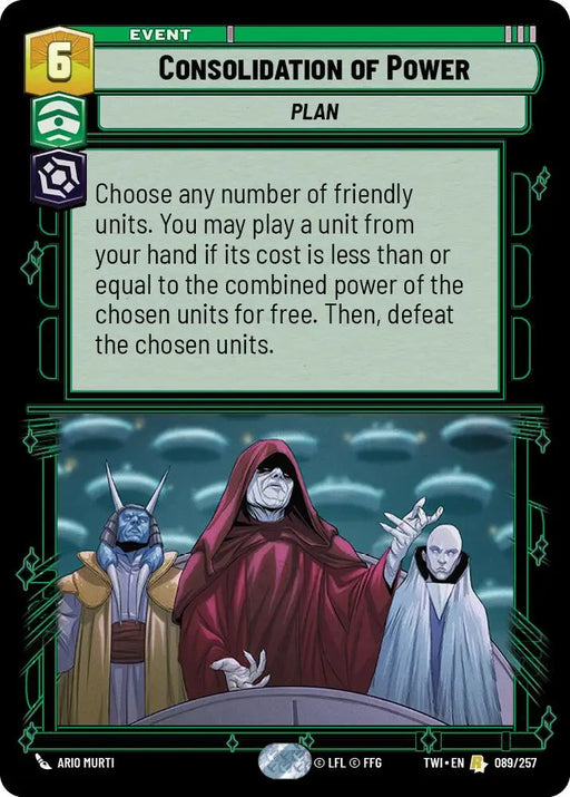 Consolidation of Power (089/257) [Twilight of the Republic] - Star Wars: Unlimited Single