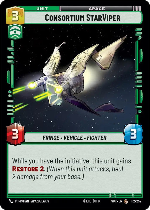 Consortium StarViper (112/252) [Spark of Rebellion] - Star Wars: Unlimited Single