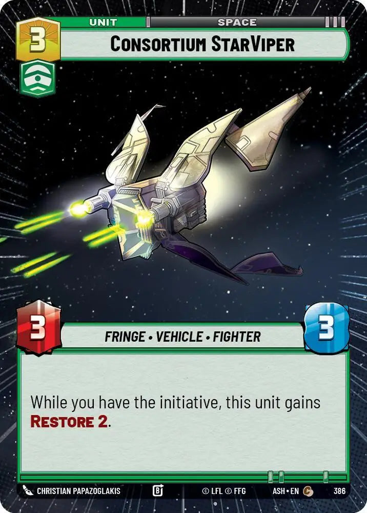Consortium StarViper (Hyperspace) (386) [Ashes of the Empire]