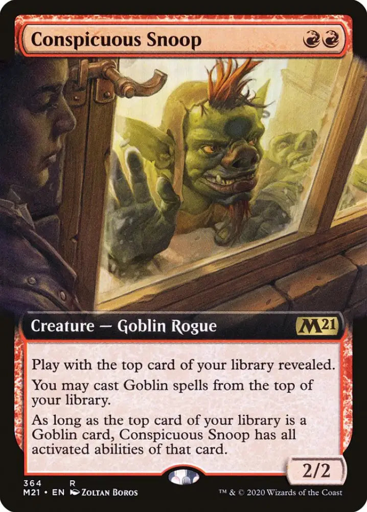 Conspicuous Snoop (Extended Art) [Core Set 2021] - MTG Single