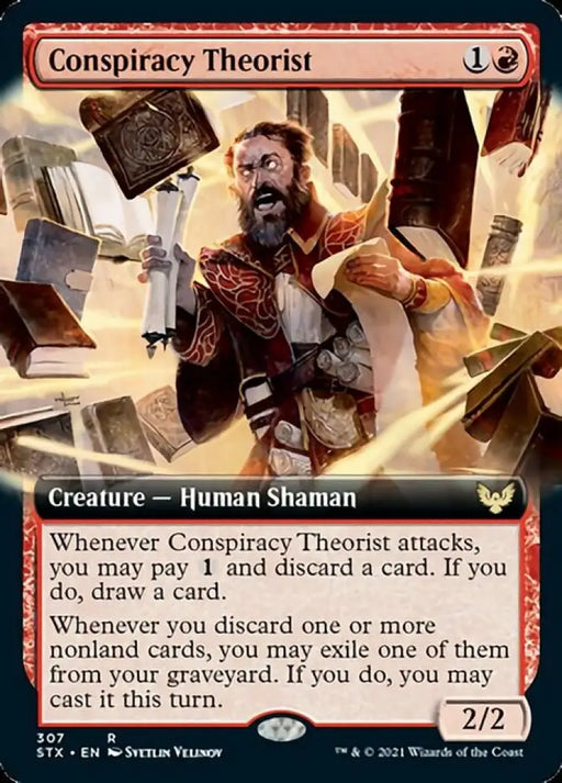 Conspiracy Theorist (Extended Art) [Strixhaven: School of Mages] - MTG Single