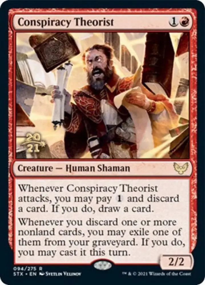 Conspiracy Theorist [Strixhaven: School of Mages Prerelease Promos] - MTG Single