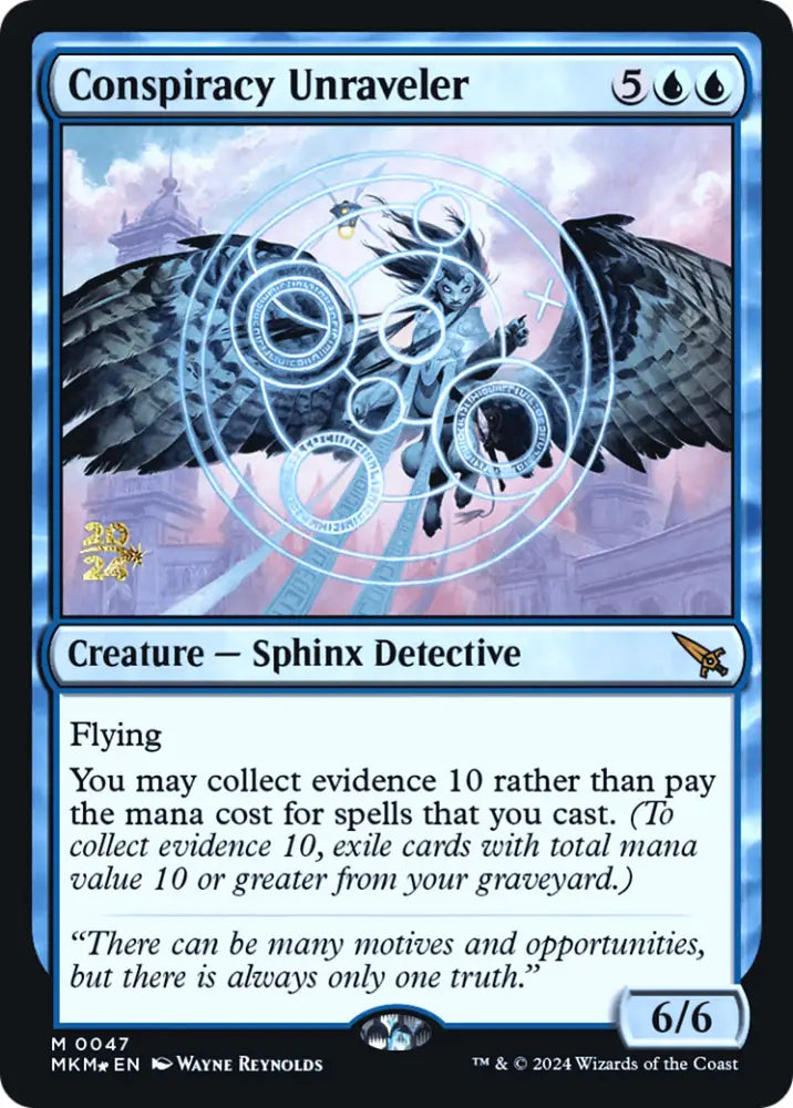 Conspiracy Unraveler [Murders at Karlov Manor Prerelease Promos] - MTG Single